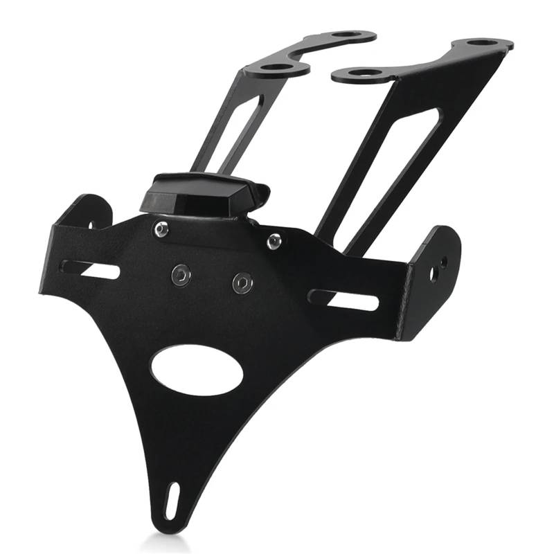 EASDTG Moto Rahmen Halter Kompatibel Mit Ducati Für Monster 659 821 Für Stealth 2018–2021 Für 797 Plus 1200 S R 2017–2021 Kennzeichenhalter Kotflügel Beseitigen Mit Licht von EASDTG