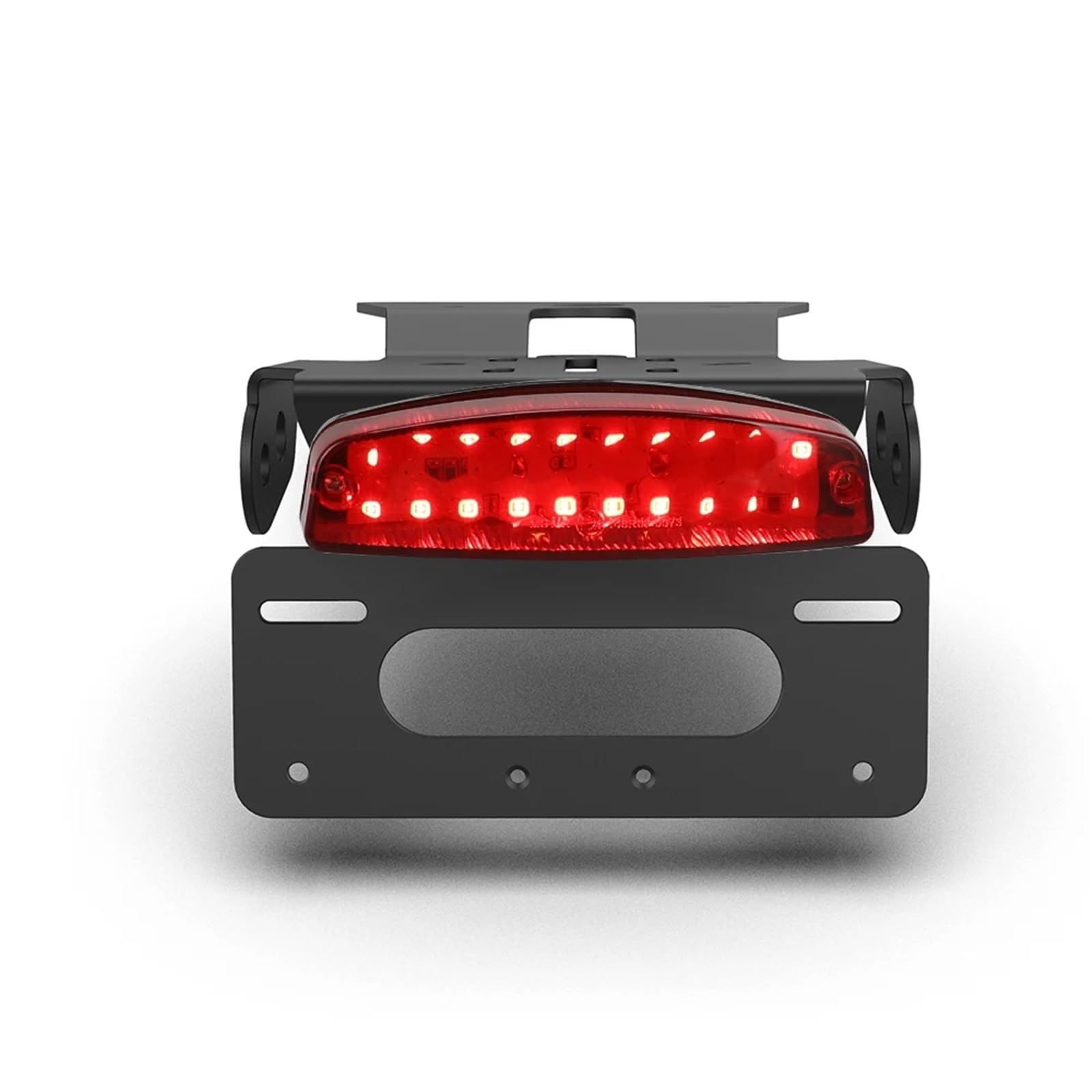EASDTG Moto Rahmen Halter Kompatibel Mit Suzuki Für GSX-8S 2023 2024 Für GSX-8R 2024 Motorrad-Hinterer Kurzschwanzrahmen Rücklicht Kennzeichenhalter Mit Licht(A red) von EASDTG