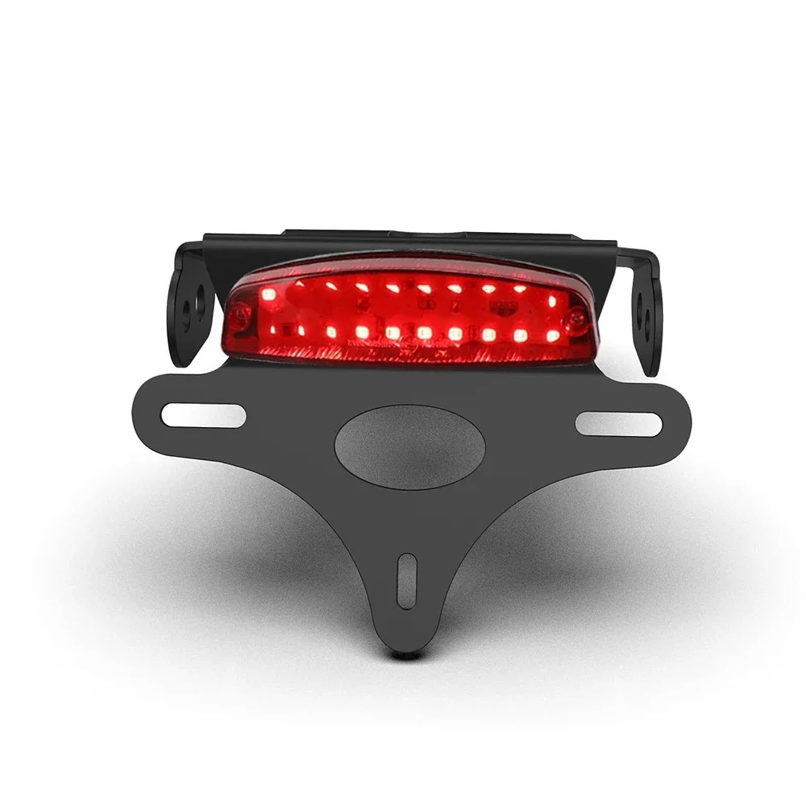 EASDTG Moto Rahmen Halter Kompatibel Mit Suzuki Für GSX-8S 2023 2024 Für GSX-8R 2024 Motorrad-Hinterer Kurzschwanzrahmen Rücklicht Kennzeichenhalter Mit Licht(B red) von EASDTG
