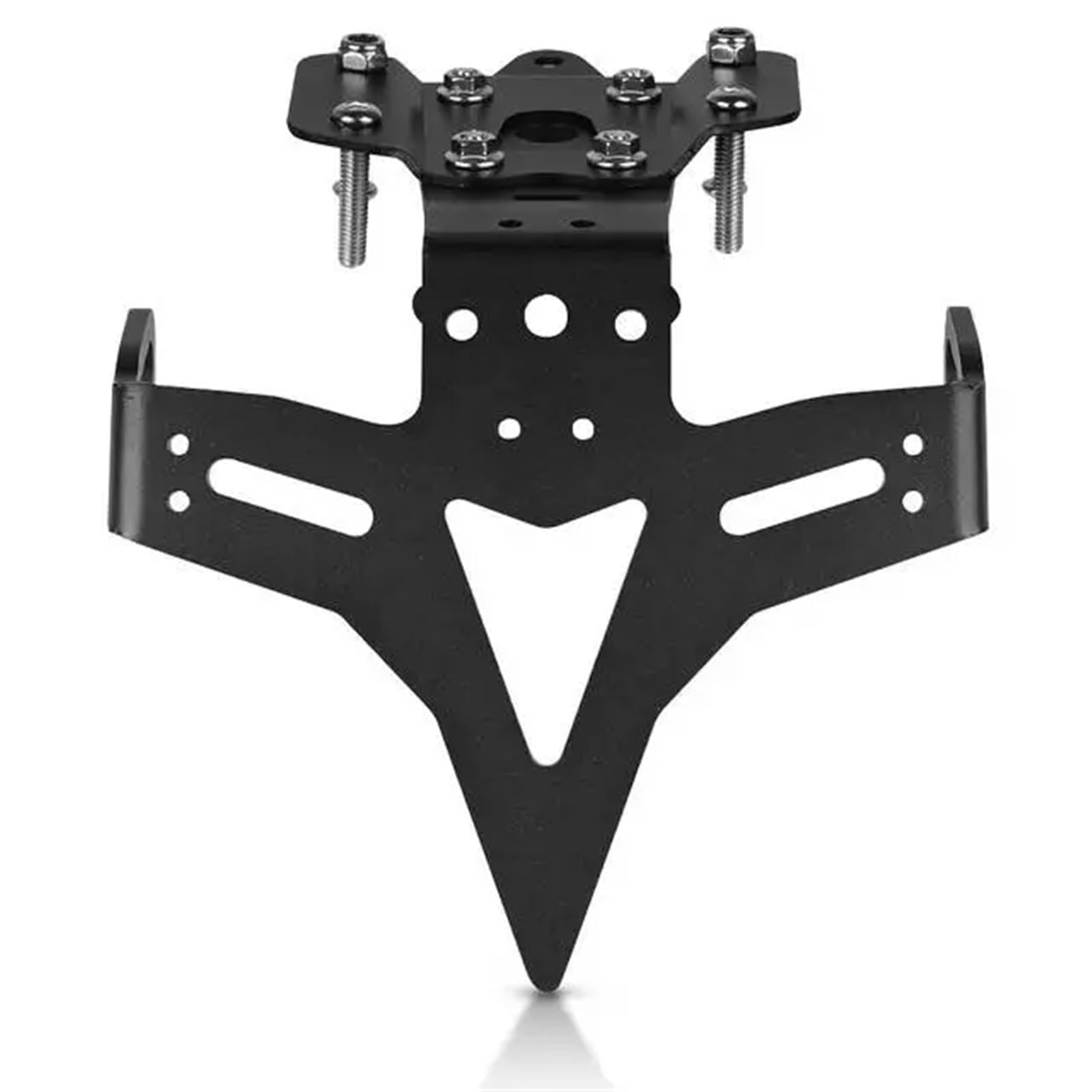 EASDTG Moto Rahmen Halter Kompatibel Mit Yamaha Für MT-07 2013–2023 Für FZ-07 2013–2015 2017–2023 Motorradkäfig, Heckfender-Registrierungshalterung, Kennzeichenhalter(Without Light Black A) von EASDTG