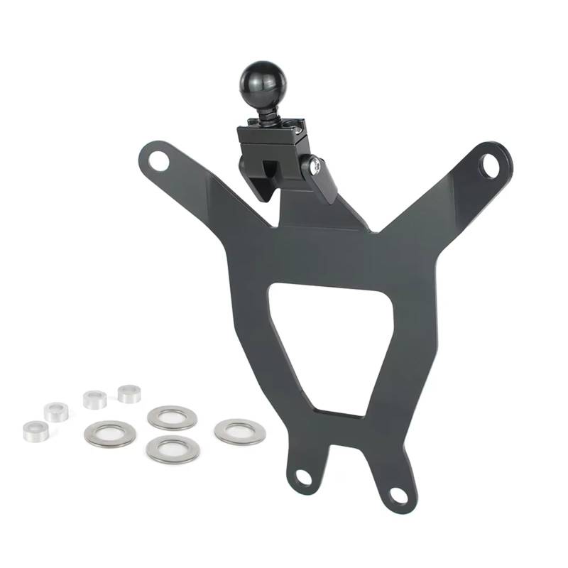 EASDTG Motorrad Navigationshalter Kompatibel Mit Ducati Für Multistrada Für V4 2021 2022 2023 2024 Motorrad-Windschutzscheibenhalterung GPS-Telefonhalter Motorrad-Navigationshalterung(Type F) von EASDTG
