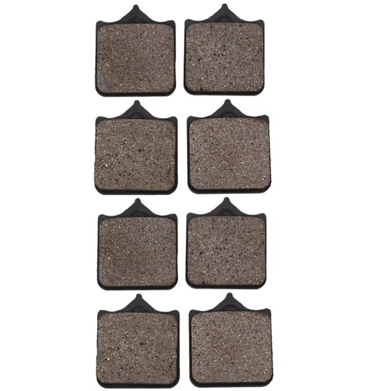 EASDTG Motorradbremsbeläge Kompatibel Mit Aprilia Für RSV1000R Racing/Für Factory Radial Caliper / 4 Pad 2004 2005 2006 2007 2008 Motorrad-Bremsbeläge Vorne(2 Pair) von EASDTG