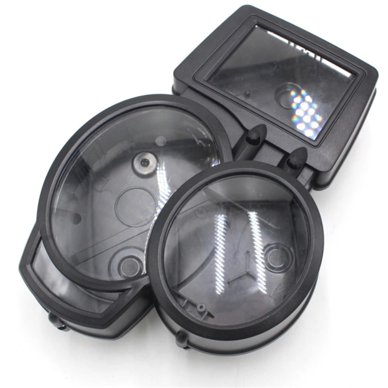 EASDTG Tachometer Gehäuseabdeckung Kompatibel Mit F700GS Für F800GS Für F650GS Motorrad-Kilometerzähler, Geschwindigkeitstabelle, Instrumentengehäuse, Drehzahlmesser-Messgeräteabdeckung(1 Set) von EASDTG