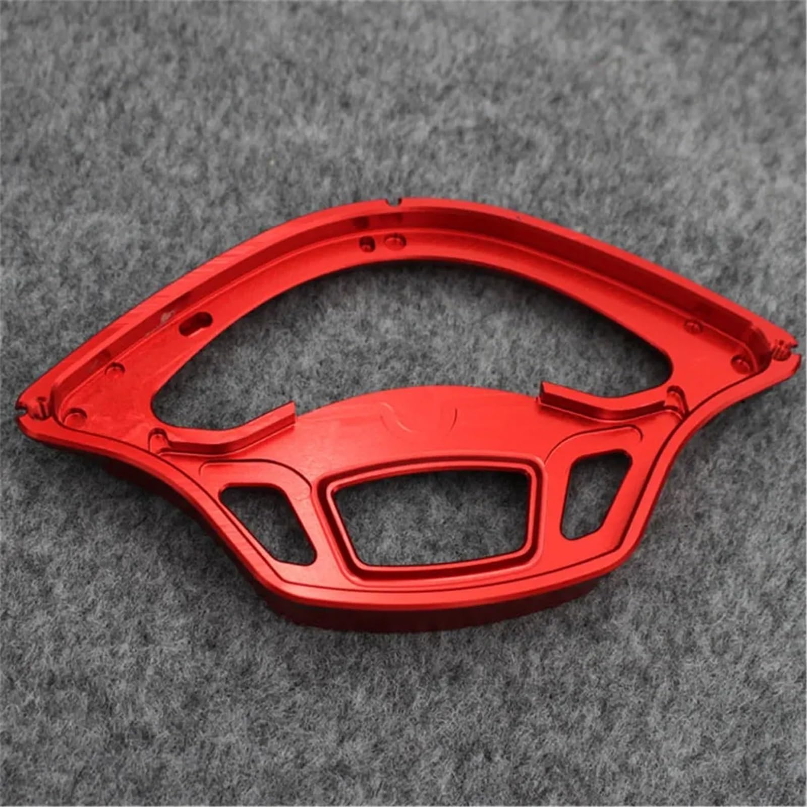 EASDTG Tachometer Gehäuseabdeckung Kompatibel Mit Vespa Für GTS 250 300 Motorrad-Tachometerschutzrahmenabdeckung Instrumentenanzeige Sonnenschutzhalterung Motorradzubehör(Red) von EASDTG