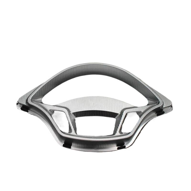EASDTG Tachometer Gehäuseabdeckung Kompatibel Mit Vespa Für GTS 250 300 Motorrad-Tachometerschutzrahmenabdeckung Instrumentenanzeige Sonnenschutzhalterung Motorradzubehör(Silver) von EASDTG