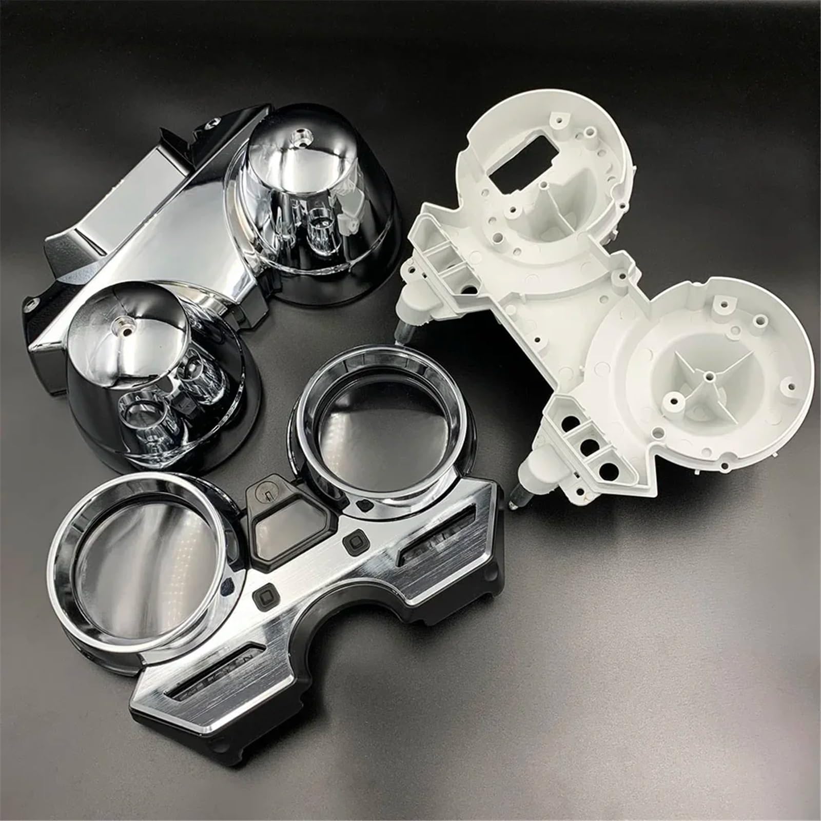 EASDTG Tachometer Gehäuseabdeckung Kompatibel Mit XJR1300 Für XJR400R 2004 2005 2006 2007 2008 Motorrad-Tacho-Messgeräte-Abdeckung Messgeräterahmen-Bildschirmabdeckung Instrumentenschutz(E) von EASDTG