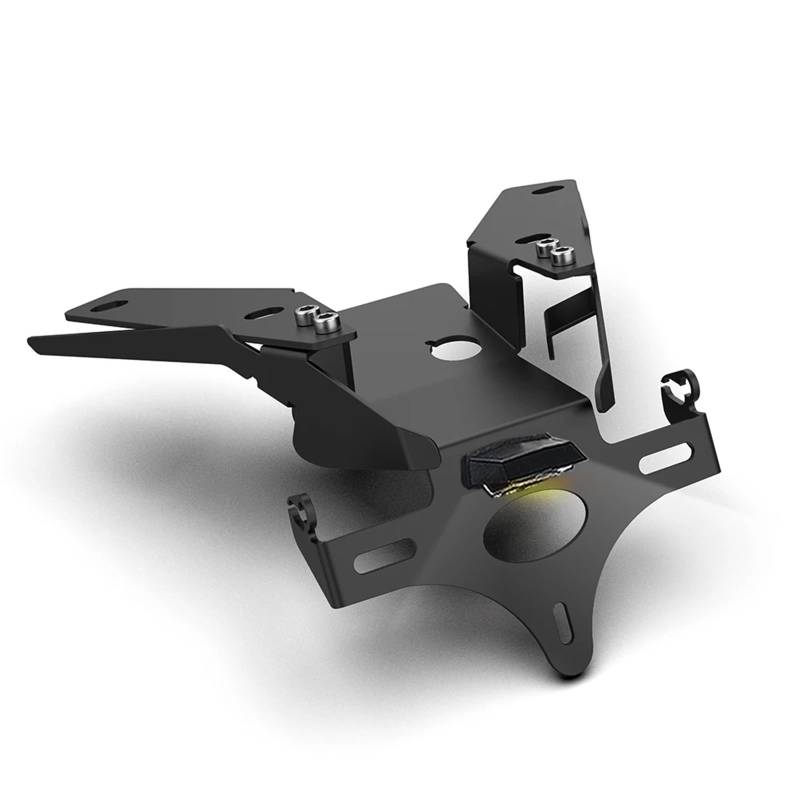 Moto Rahmen Halter Für X-ADV 750 2021 2022 2023 2024 Motorrad Kennzeichen Halter Halterung Fender Eliminieren Ersatz Kit Hinten Halterung Montieren(B with Light) von EASDTG