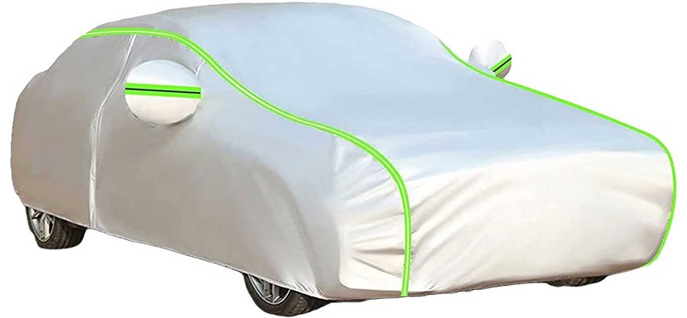 Autogarage Abdeckung Hagelschutz Für Tesla Model y, Auto Abdeckplane Wasserdicht, Hagelschutzplane, Atmungsaktiv, Autoabdeckung Sommer, Staubdicht Allwetterschutz (Color : B, Size : Single-Layer) von EAUSO