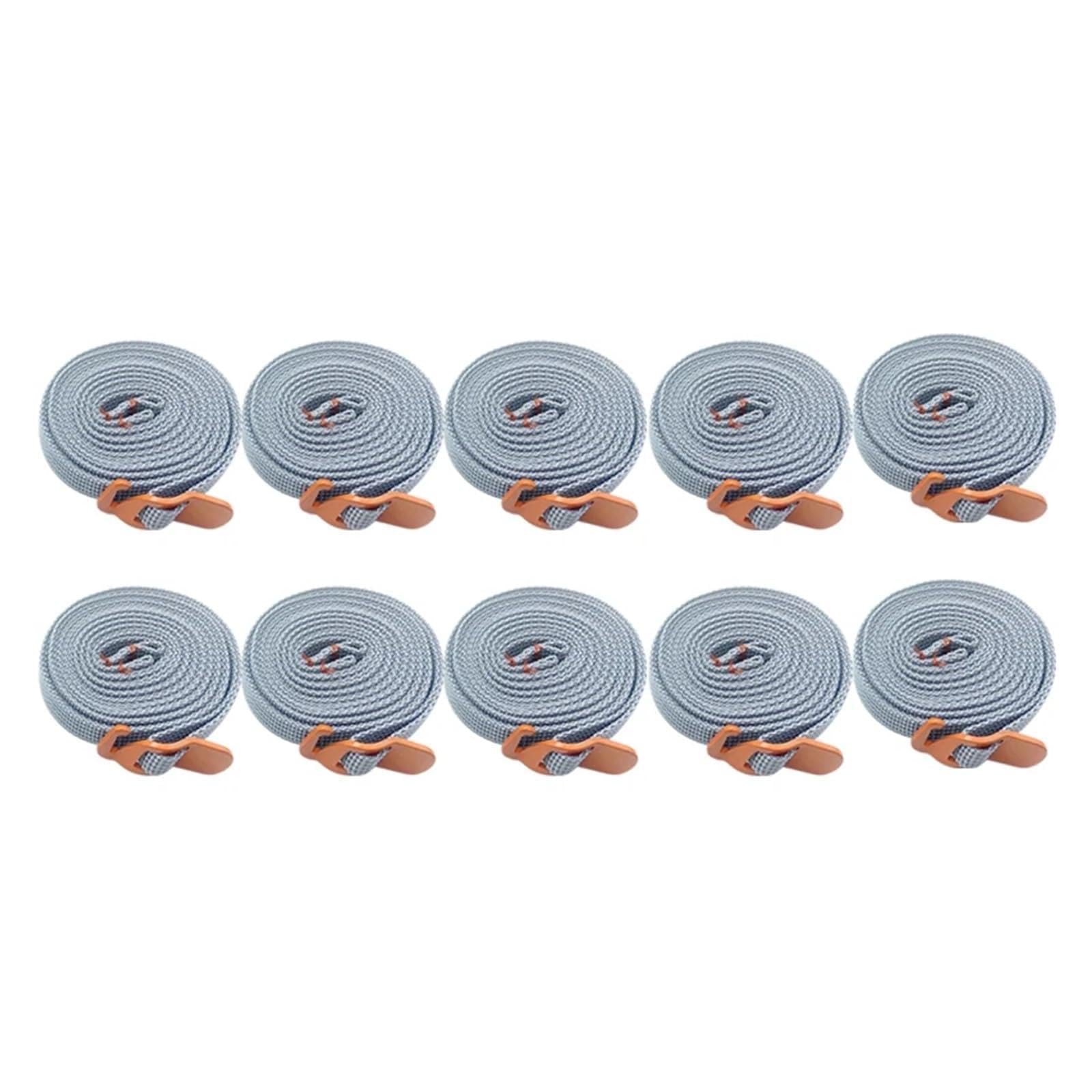 EBAYTV Ratschengurte, Outdoor-Reiserucksack Nylonbandseil mit Schnellverschlusshaken Wandern Klettern Spanngurte Schnalle Zurrgurt Frachtgurte(2MX1CMX10pc orange) von EBAYTV