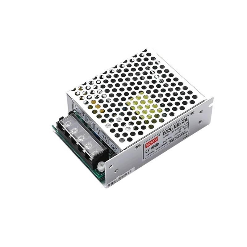 Geregelte Stromversorgung, 50-W-Schaltnetzteil AC zu DC 5 V 10 A 12 V 4,1 A 15 V 3,3 A 24 V 2 A, ultradünner Mini-Transformator mit Einzelausgang MS-50-24(5V) von EBAYTV