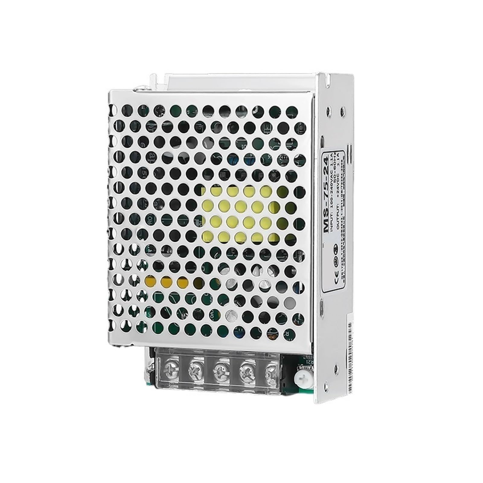 Geregelte Stromversorgung, 75W Schaltnetzteil/AC zu DC 5V 15A 12V 6,2A 15V 5A 24V 3,1A Mini ultradünner Einzelausgangstransformator MS-75-24(5V) von EBAYTV