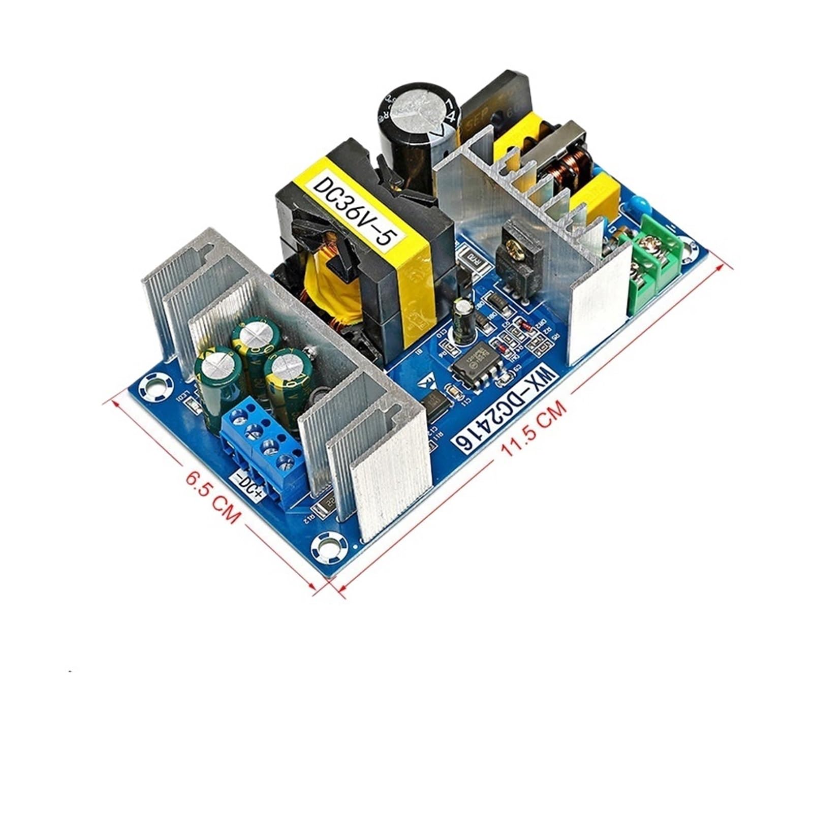 Geregelte Stromversorgung, Isoliertes Schaltnetzteilmodul AC 100-240 V bis DC 36 V 48 V 60 V 4 A 5 A 6 A 7 A 8 A Spannungsregler Industrie-Bare-Board(36V 5A) von EBAYTV