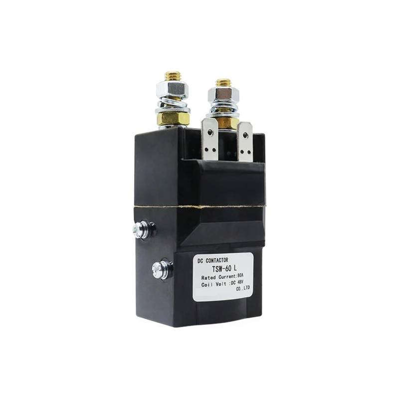 Motorschütze, 80A TSW60L Leistungsrelais 1NO DC Schütz 24V 48V for Auto Elektro Gabelstapler Schiffe Batterie(24V L) von EBAYTV