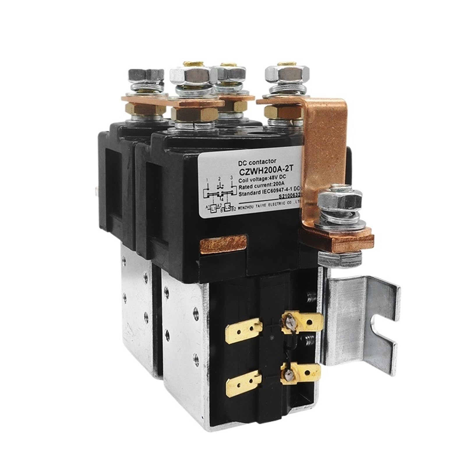 Motorschütze, DC Schütz CZWH-2T 200A 24V 48V for Elektrische Fahrzeuge Batterie Lkw Und Elektrische Gabelstapler Positive Und Negative Schalt(12V) von EBAYTV