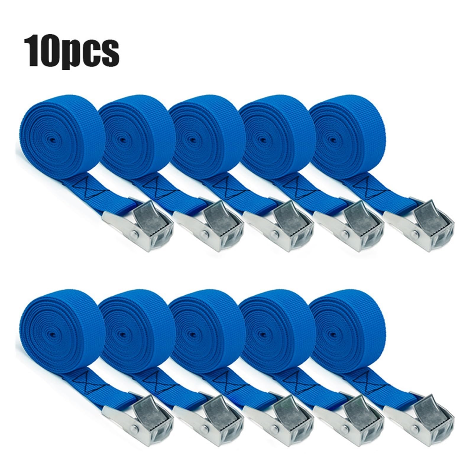 Ratschengurte, 10 STÜCKE 3 Verstellbare, Wiederverwendbare Zurrgurte mit rostfreien Schnallen aus Legierung, Nockenschnalle, Zurrgurt for sichere Ladungsbindung(C) von EBAYTV