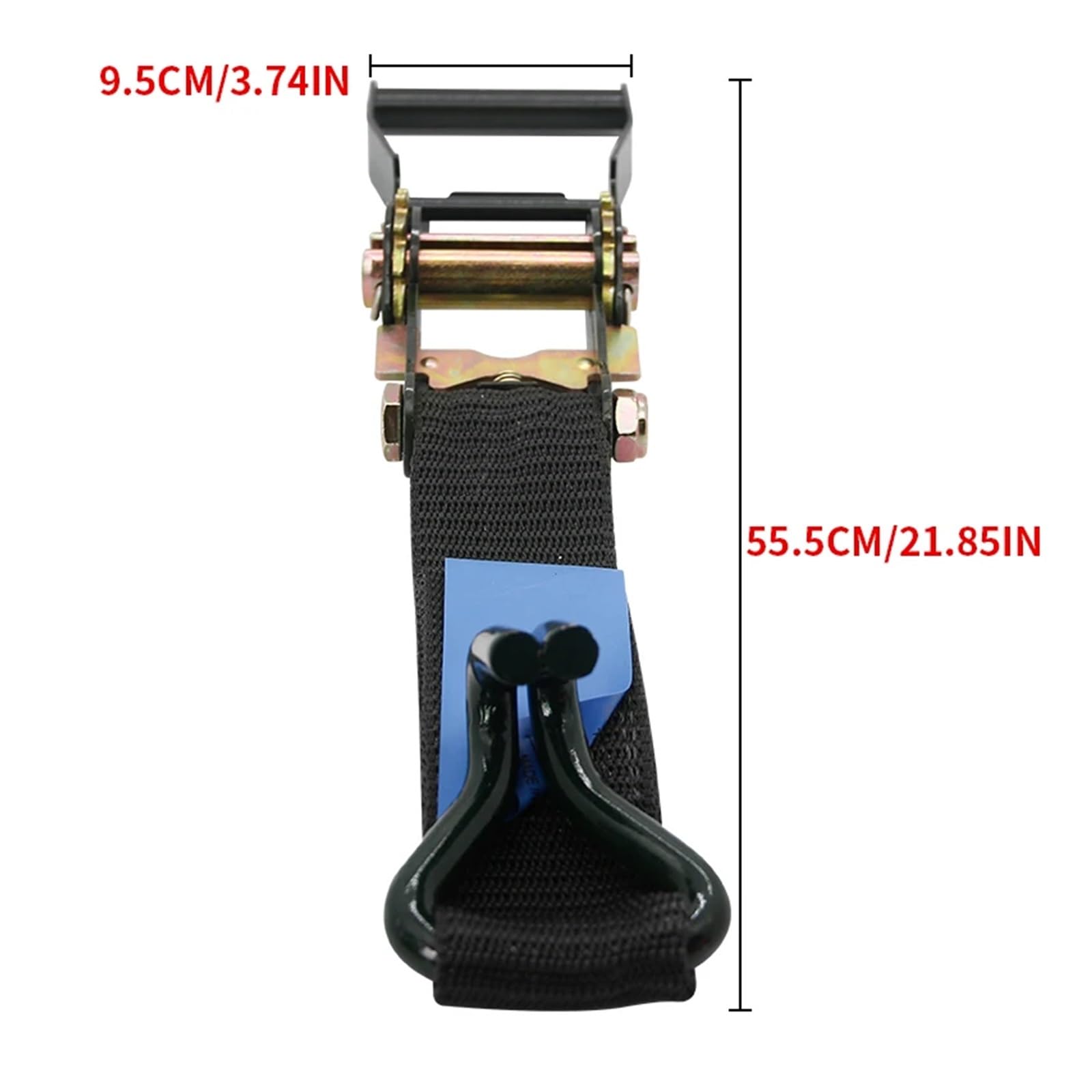 Ratschengurte, 2,5/3,8/5 cm LKW-Bindegurt Frachtseilspanner Automatischer Spanner Bremsseil Umreifungsgurt Auto LKW Spezialverband(4stroke) von EBAYTV