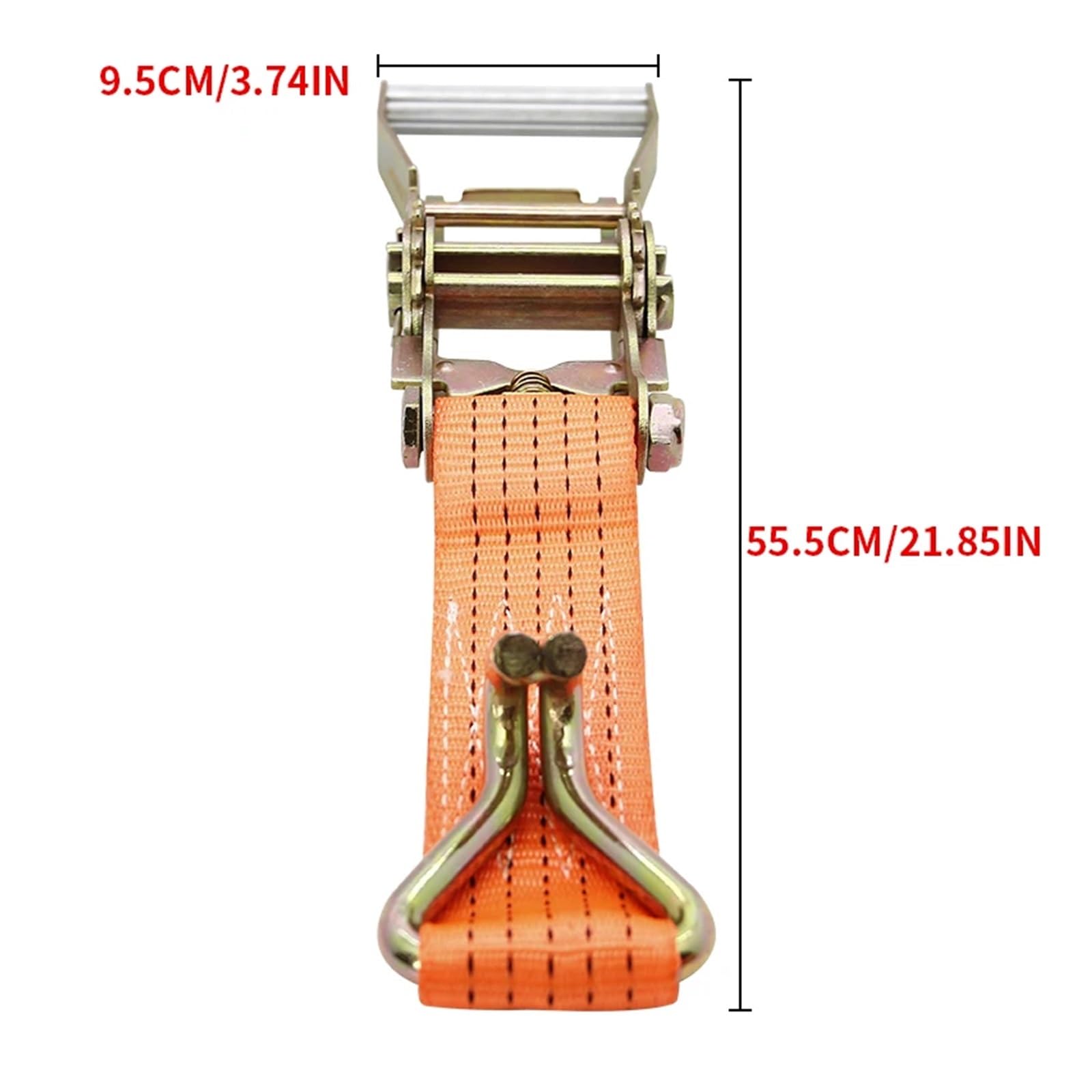 Ratschengurte, 2,5/3,8/5 cm LKW-Bindegurt Frachtseilspanner Automatischer Spanner Bremsseil Umreifungsgurt Auto LKW Spezialverband(C) von EBAYTV