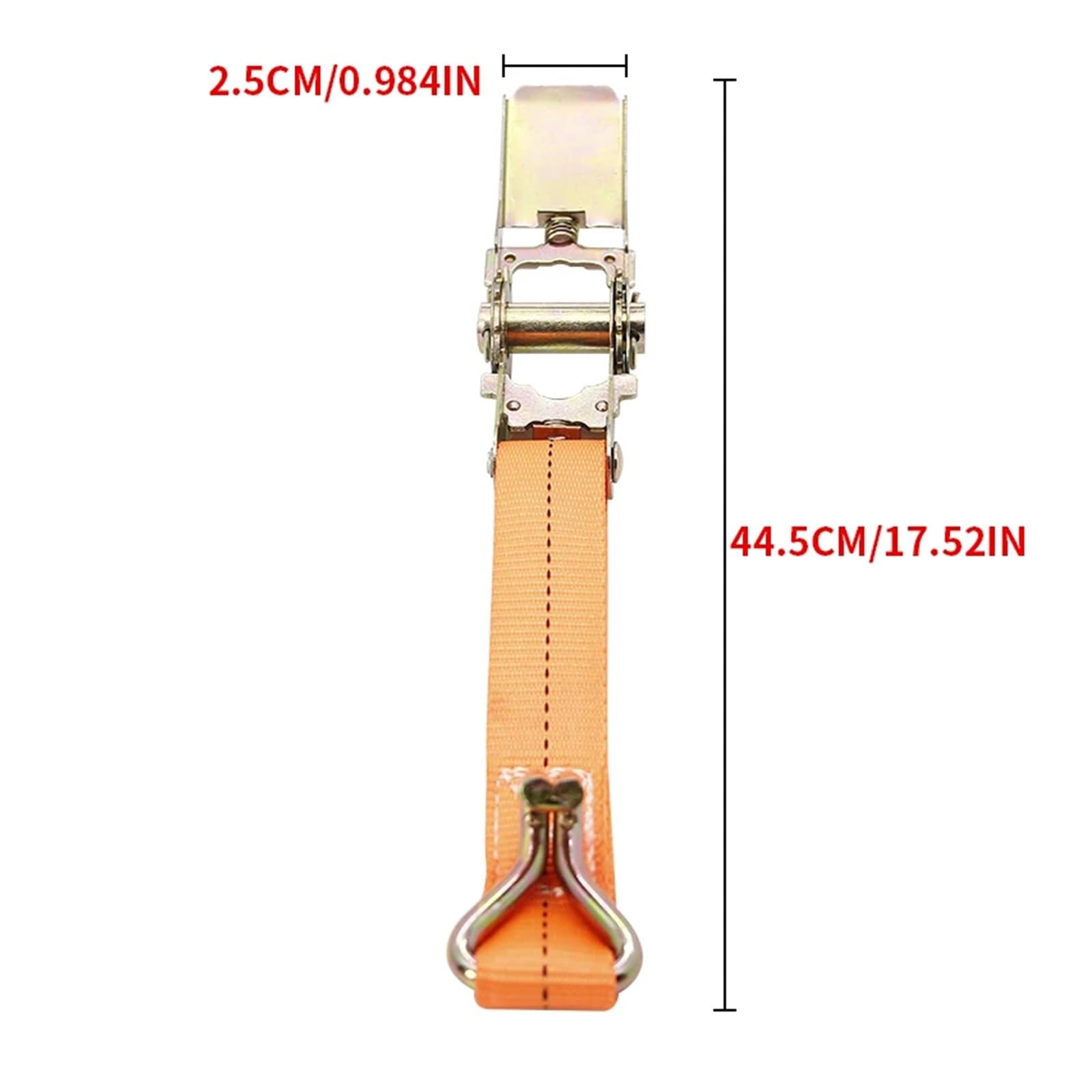 Ratschengurte, 2,5/3,8/5 cm LKW-Bindegurt Frachtseilspanner Automatischer Spanner Bremsseil Umreifungsgurt Auto LKW Spezialverband(Rood) von EBAYTV