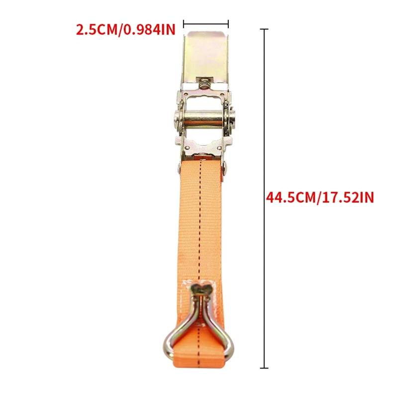 Ratschengurte, 2,5/3,8/5 cm LKW-Bindegurt Frachtseilspanner Automatischer Spanner Bremsseil Umreifungsgurt Auto LKW Spezialverband(Rood) von EBAYTV