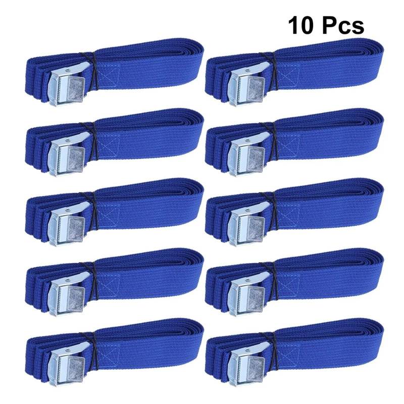 Ratschengurte, 2,5 m Zurrgurte mit Schnalle, Nylon-Schnellverschluss-Zurrgurte for Festbinden von Ladung, Autodachträr, päck, Kajakträr, Umzug(10PC) von EBAYTV