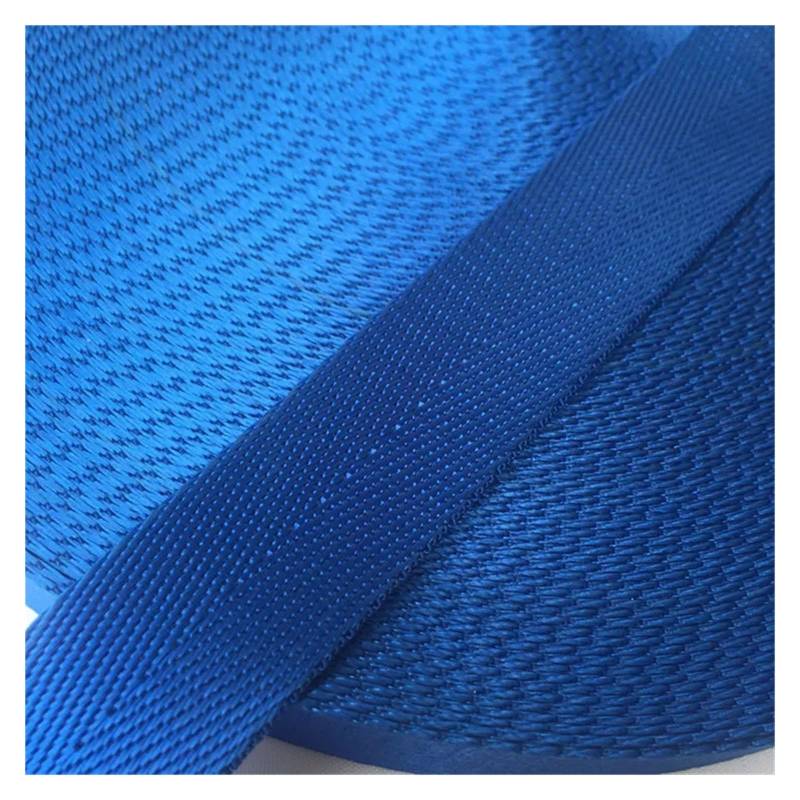 Ratschengurte, 2 Meter 1" (25 mm) Hochwertiges Gurtband aus Nylon mit Fischgrätenmuster, Rucksack-Umreifung, Nähtasche, Gürtelzubehör(Blue) von EBAYTV