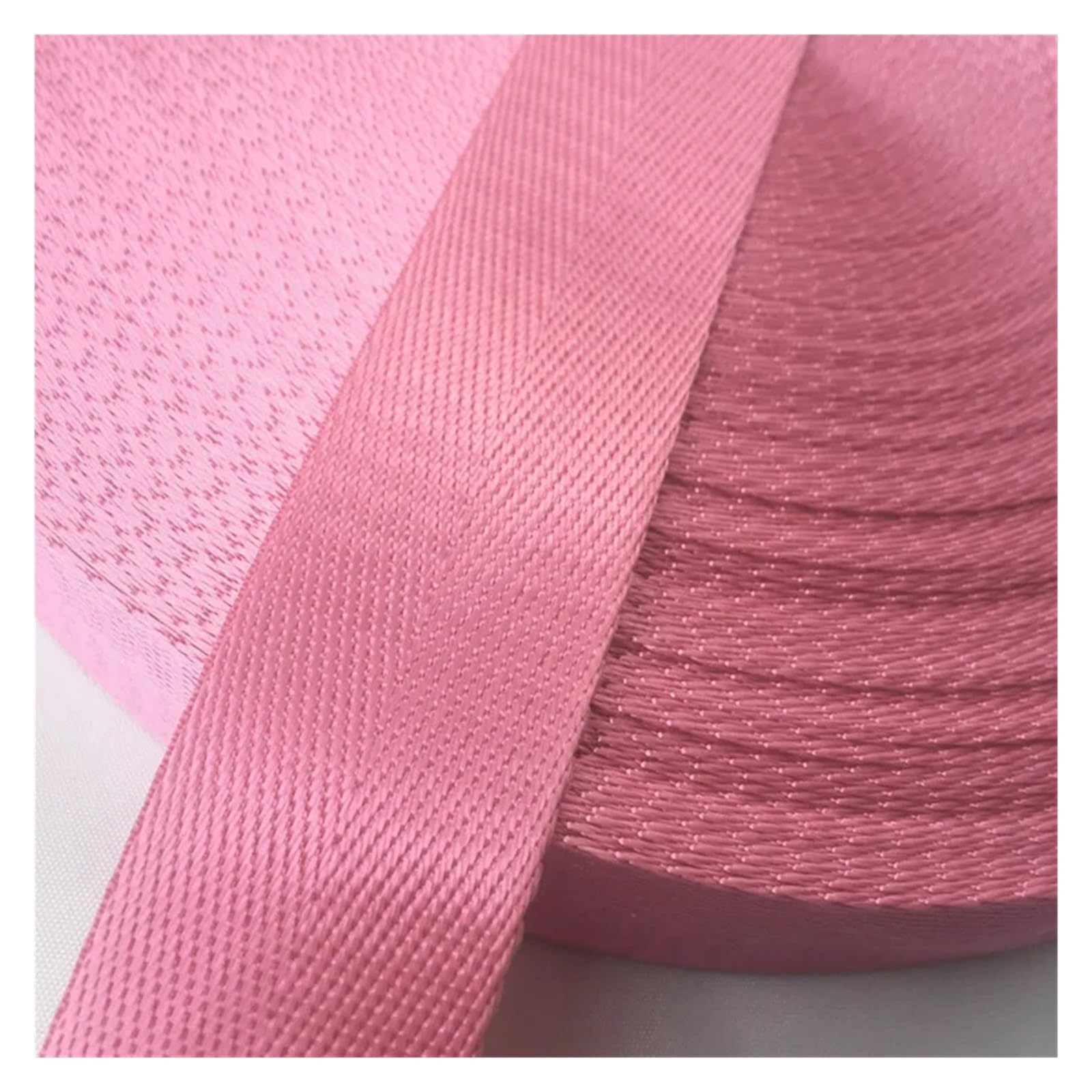 Ratschengurte, 2 Meter 1" (25 mm) Hochwertiges Gurtband aus Nylon mit Fischgrätenmuster, Rucksack-Umreifung, Nähtasche, Gürtelzubehör(Pink) von EBAYTV