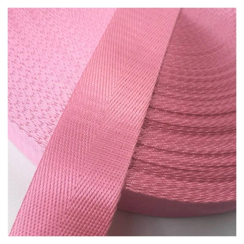 Ratschengurte, 2 Meter 1" (25 mm) Hochwertiges Gurtband aus Nylon mit Fischgrätenmuster, Rucksack-Umreifung, Nähtasche, Gürtelzubehör(Pink) von EBAYTV