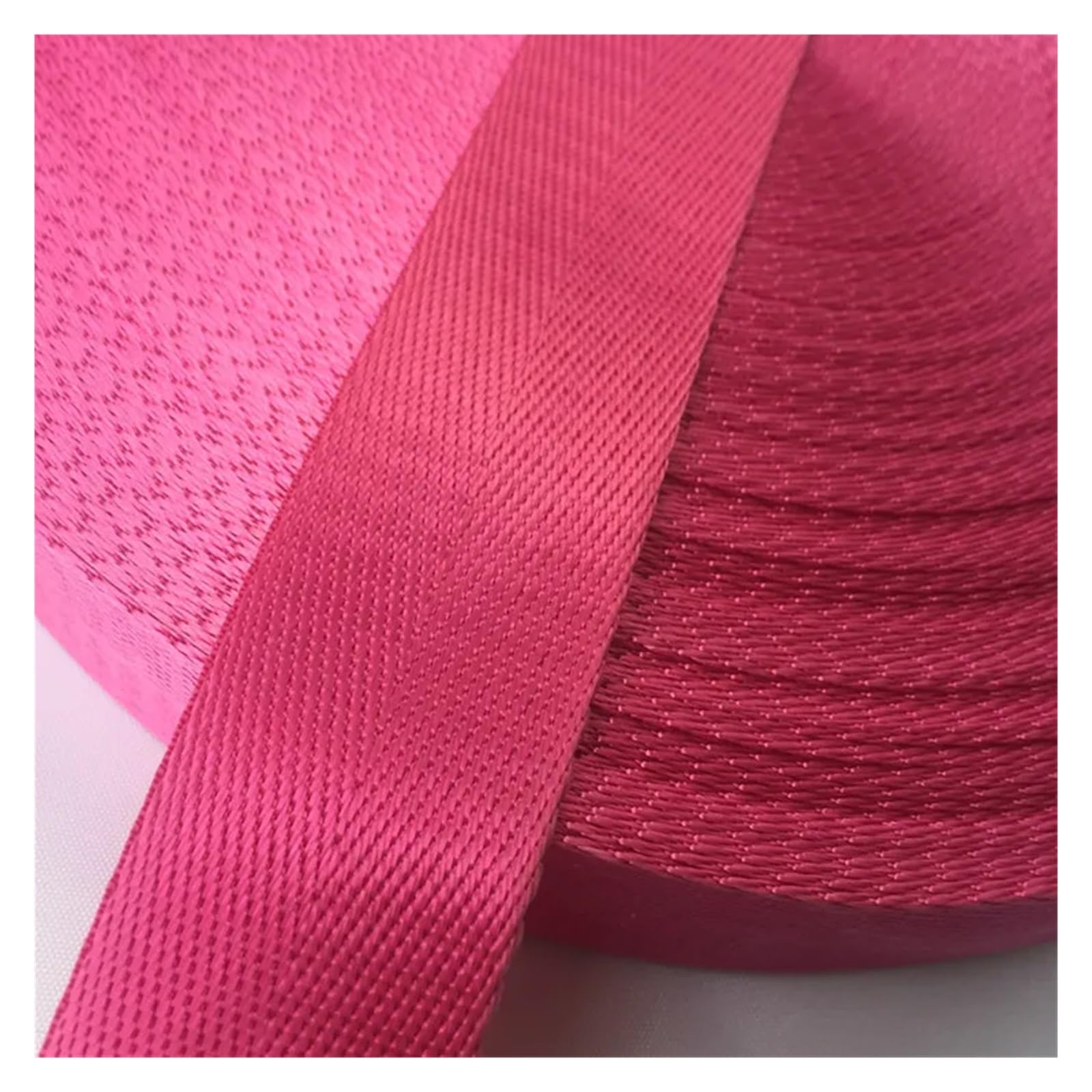 Ratschengurte, 2 Meter 1" (25 mm) Hochwertiges Gurtband aus Nylon mit Fischgrätenmuster, Rucksack-Umreifung, Nähtasche, Gürtelzubehör(Rose) von EBAYTV