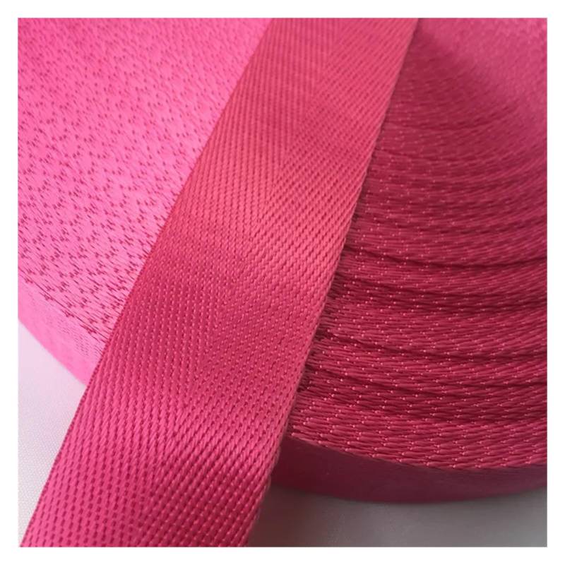 Ratschengurte, 2 Meter 1" (25 mm) Hochwertiges Gurtband aus Nylon mit Fischgrätenmuster, Rucksack-Umreifung, Nähtasche, Gürtelzubehör(Rose) von EBAYTV