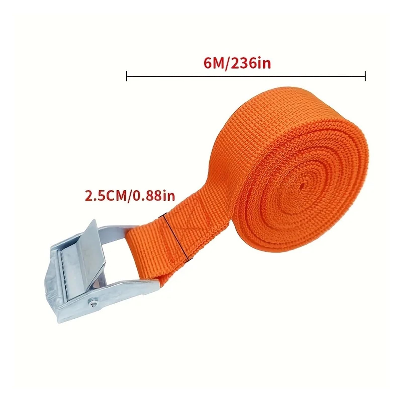 Ratschengurte, 3,6 m Auto-Spannseil-Zurrgurt Starker Ratschengurt for Gepäcktaschen Metallschnalle Frachtgurte for Motorrad-Fahrrad 1 Stück(6M) von EBAYTV