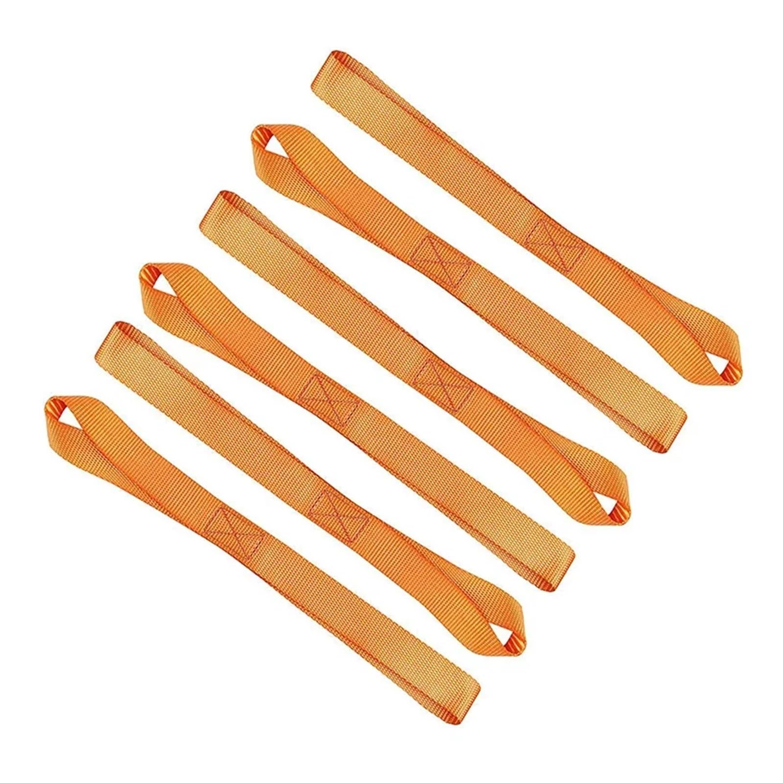 Ratschengurte, 6 Stück weiche Spanngurte zur Ladungssicherung for ATV, UTV, Motorräder, Roller, Dirtbikes, Rasen- und Gartenräte, 40,5 cm(Orange) von EBAYTV