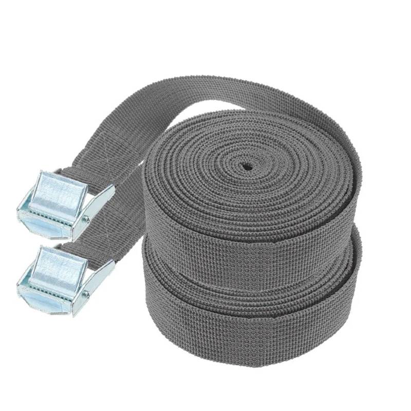 Ratschengurte, Auto-Spannseil, Gepäck-Festgurt, Fracht-Dachträger, Zurrgurte, Ratschen-Bindegurt mit Schnalle, Verstauen, Aufräumen, Ratschengurt(Grey 1m 2pcs) von EBAYTV