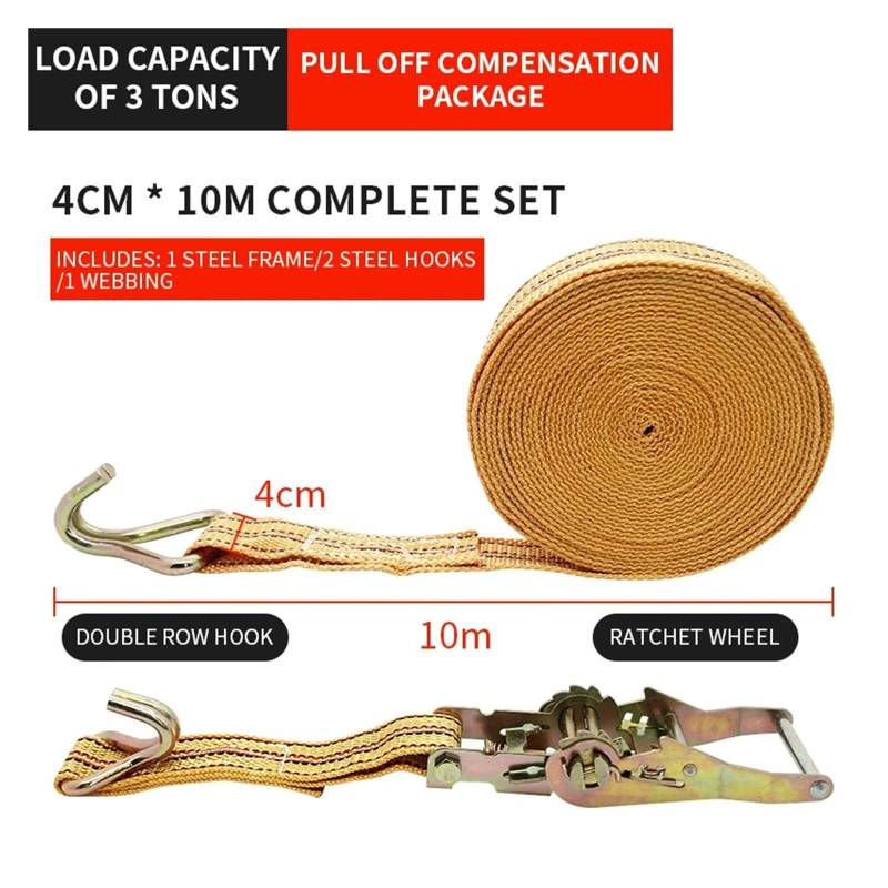 Ratschengurte, LKW-Bindegurtspanner, Kleiner Ratschenspanner, selbstsichernder Seilspanner, Frachtverpackungs- und Befestigungsgurt, Flugzeuggurt(30-50cm) von EBAYTV