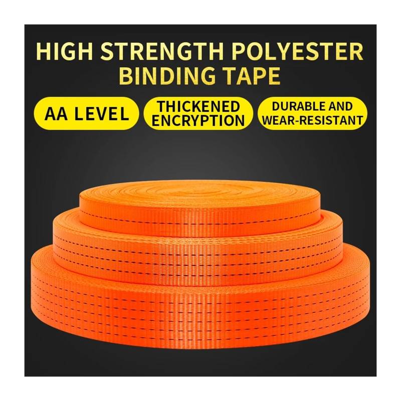 Ratschengurte, LKW-Frachtbündelungsgurt Bremsseil Anhänrseil Polyester-Flachgurt Auto-Zugseil Dichtungsgurt Verdickt und verschleißfest(Width 3.8cm 30M) von EBAYTV