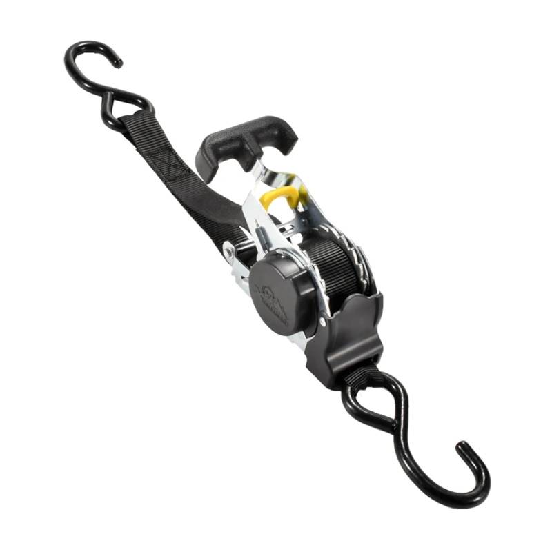Ratschengurte, Lastpäckgurt mit S-Haken, Ratschenspanner, Gurtbefestigung, einziehbare Ratschengurte for Anhänr, Fahrzeu, Boote(White 2Batteries) von EBAYTV