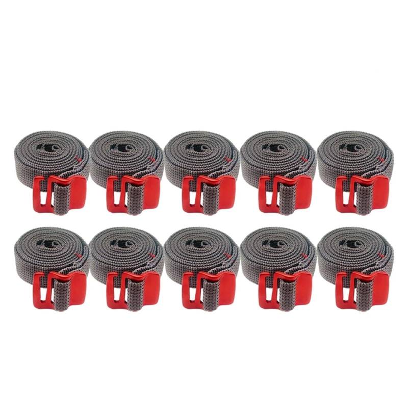 Ratschengurte, Outdoor-Reiserucksack Nylonbandseil mit Schnellverschlusshaken Wandern Klettern Spanngurte Schnalle Zurrgurt Frachtgurte(1.5MX2CMX10pc red) von EBAYTV