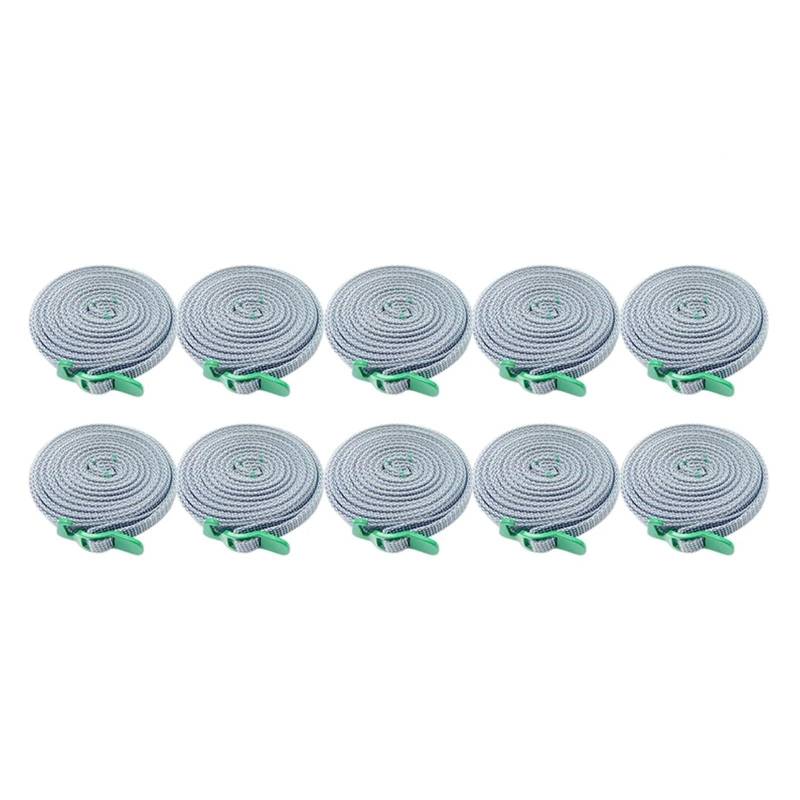 Ratschengurte, Outdoor-Reiserucksack Nylonbandseil mit Schnellverschlusshaken Wandern Klettern Spanngurte Schnalle Zurrgurt Frachtgurte(2MX1CMX10pc Green) von EBAYTV