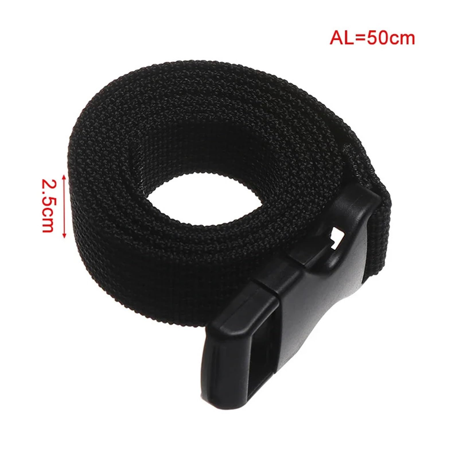 Ratschengurte, Reise-päckgurt aus strapazierfähim Nylon, schwarz, mit Nockenschnalle, Reise-Kits, Outdoor-Camping-Werkzeug(0.5m) von EBAYTV