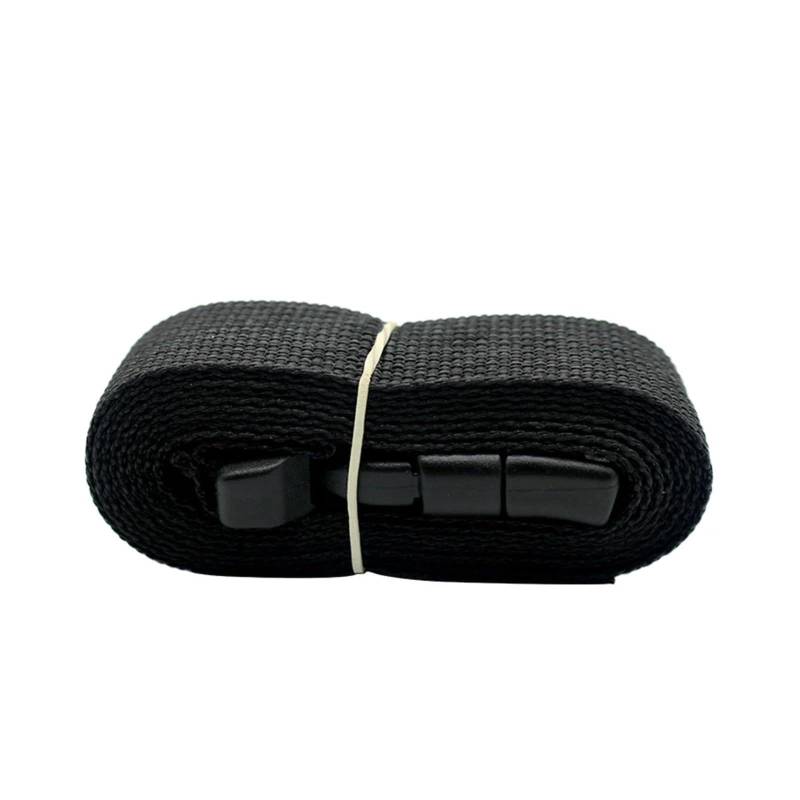 Ratschengurte, Reise-päckgurt aus strapazierfähim Nylon, schwarz, mit Nockenschnalle, Reise-Kits, Outdoor-Camping-Werkzeug(1.5M) von EBAYTV