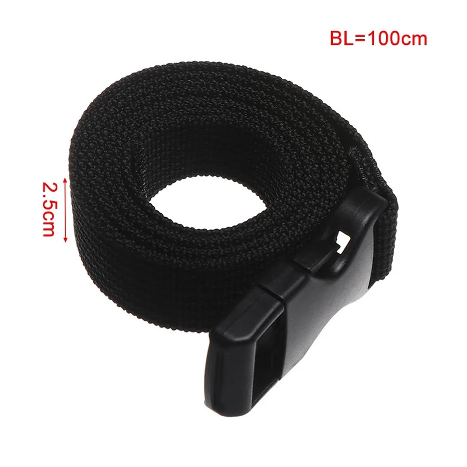 Ratschengurte, Reise-päckgurt aus strapazierfähim Nylon, schwarz, mit Nockenschnalle, Reise-Kits, Outdoor-Camping-Werkzeug(1m) von EBAYTV