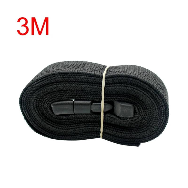 Ratschengurte, Reise-päckgurt aus strapazierfähim Nylon, schwarz, mit Nockenschnalle, Reise-Kits, Outdoor-Camping-Werkzeug(300cm) von EBAYTV