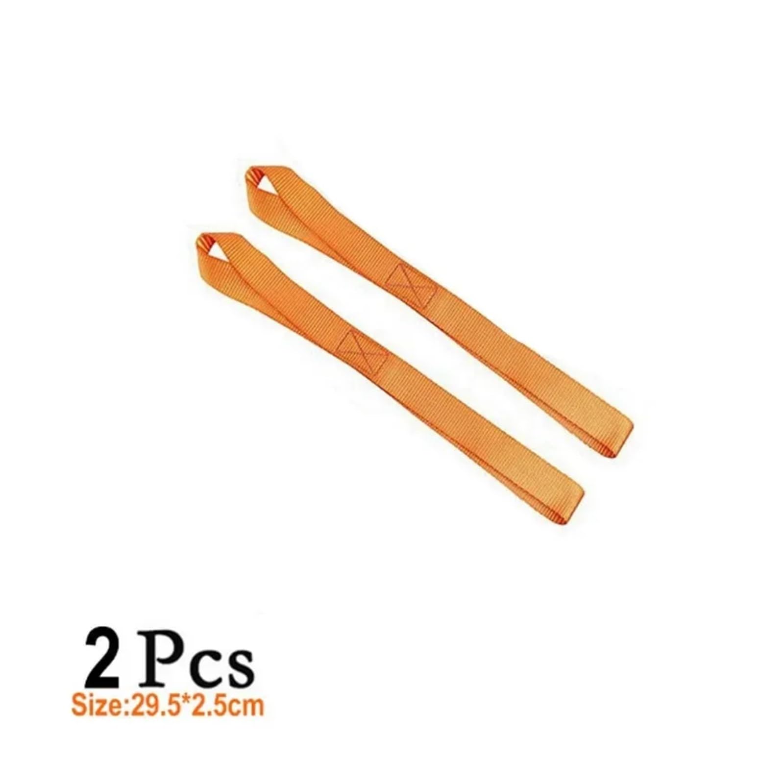 Ratschengurte, Zurrgurte mit weicher Schlaufe oder zur Sicherung von ländefahrzeun, Motorrädern, Rollern, Dirtbikes, Rasen-Mehrzweck-Motor-Zurrgurten, päckgurten(Orange-2Pcs) von EBAYTV