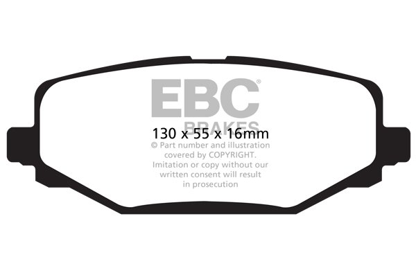 Bremsbelagsatz, Scheibenbremse Hinterachse EBC Brakes DP1889 von EBC Brakes