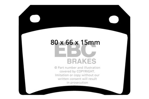 Bremsbelagsatz, Scheibenbremse Hinterachse EBC Brakes DP2101 von EBC Brakes