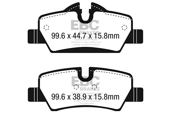 Bremsbelagsatz, Scheibenbremse Hinterachse EBC Brakes DP22228 von EBC Brakes