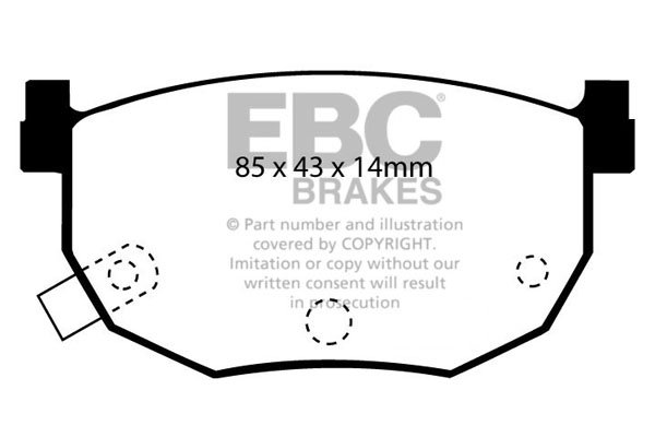 Bremsbelagsatz, Scheibenbremse Hinterachse EBC Brakes DP2528 von EBC Brakes