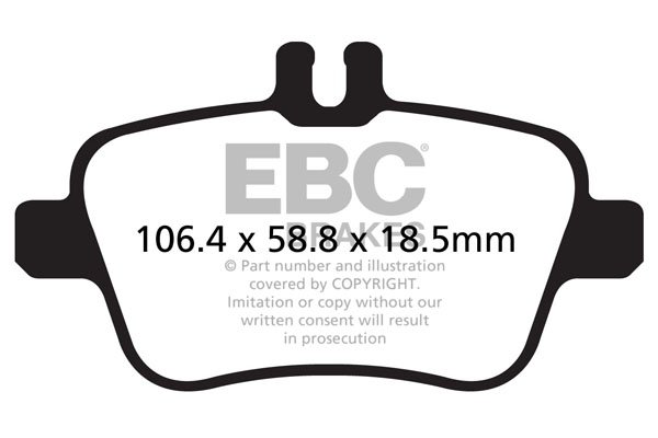 Bremsbelagsatz, Scheibenbremse Hinterachse EBC Brakes DP32157C von EBC Brakes