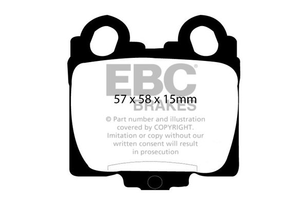 Bremsbelagsatz, Scheibenbremse Hinterachse EBC Brakes DP41224R von EBC Brakes