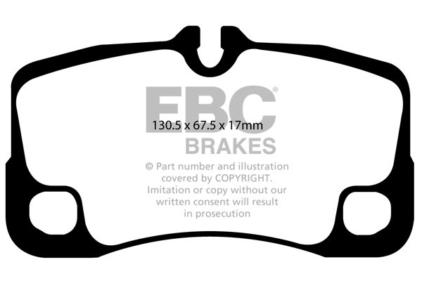 Bremsbelagsatz, Scheibenbremse Hinterachse EBC Brakes DP41930R von EBC Brakes