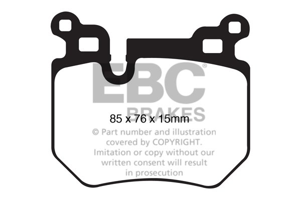 Bremsbelagsatz, Scheibenbremse Hinterachse EBC Brakes DP41996R von EBC Brakes